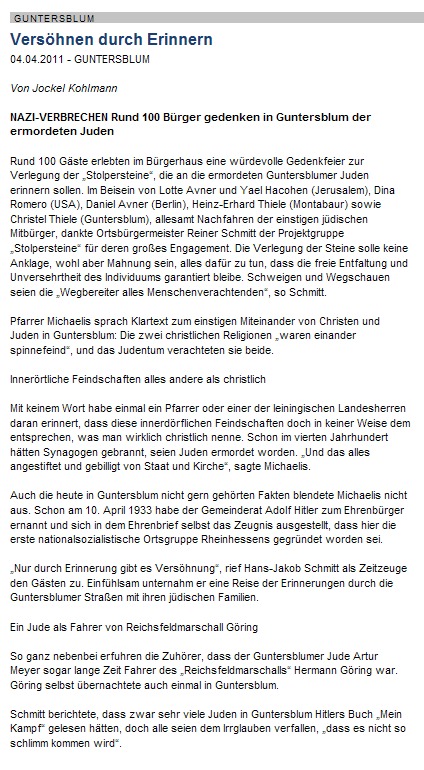 Artikel vom 4.4.2011