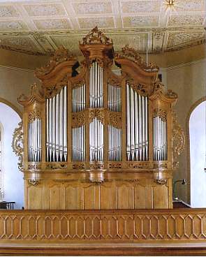 Die Orgel in der evangelischen Kirche zu Guntersblum